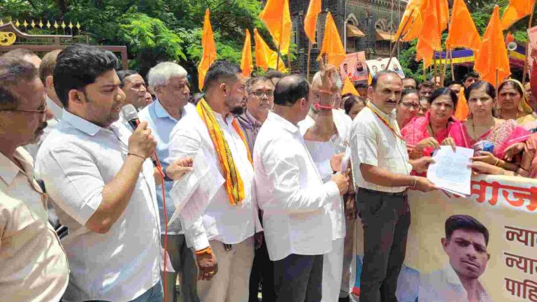 केसरेकर दांपत्याच्या मारेकऱ्याला कठोर शिक्षा द्या; बेळगावात मोर्चा