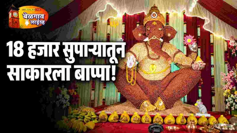 १८,१०२ सुपाऱ्यांतून साकारला बाप्पा; हे मंडळ ठरतेय पर्यावरणाचा आदर्श!