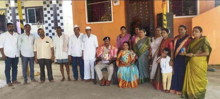 ३८ वर्षे देशसेवा… मातीशी नातं जपणाऱ्या जटगेच्या सुपुत्राचा गणेशोत्सवात सन्मान!